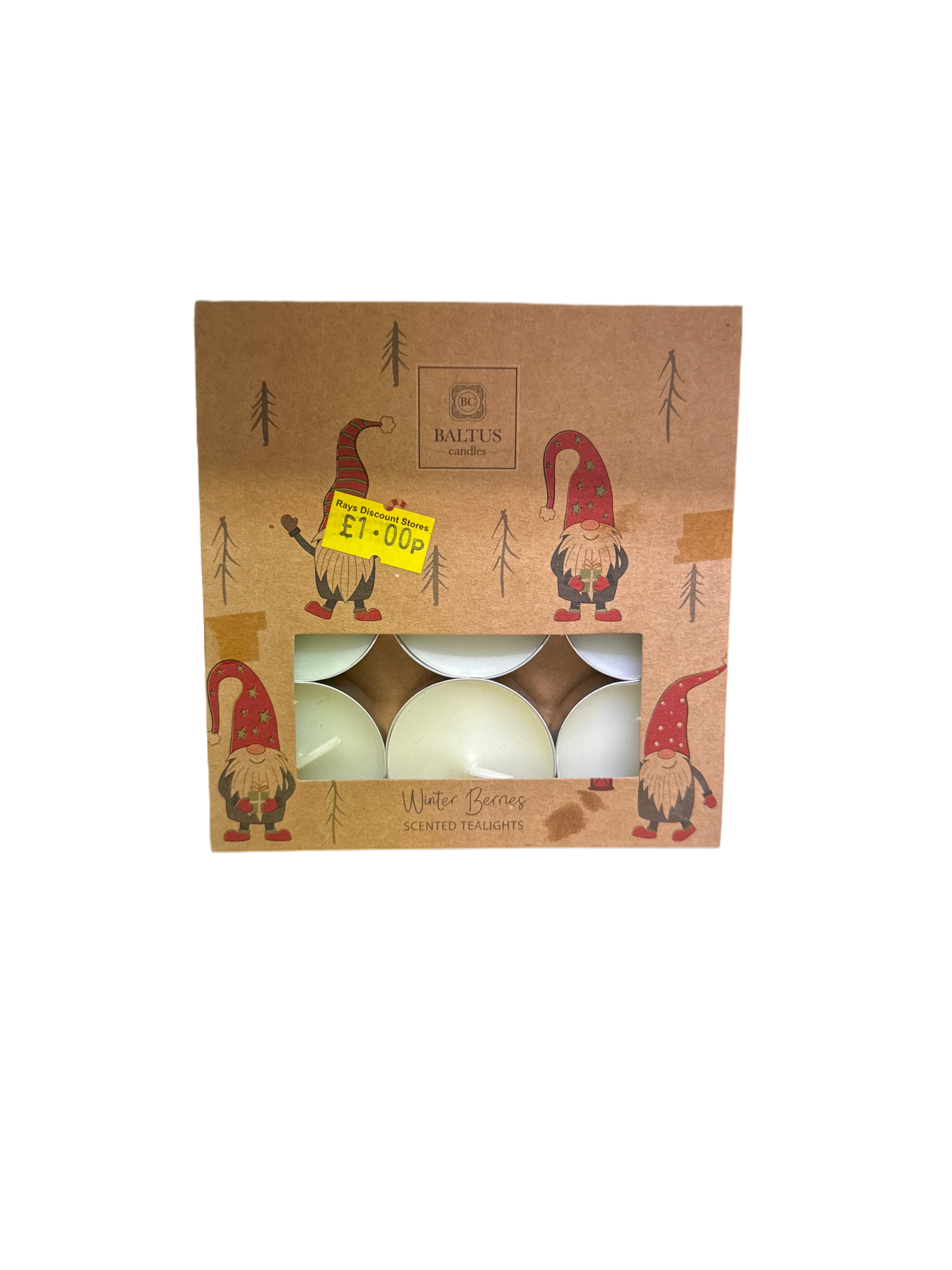 Baltus Candle Winter Berries Telights 9Pk Baltus Candle Winter Berries Telights 9Pk